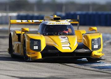 Der Dallara LMP2 bei Testfahrten in Sebring in Farben des Racing Team Nederland