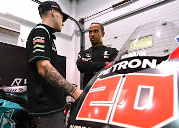 MotoGP-Rookie Fabio Quartararo tauscht sich mit F1-Weltmeister Lewis Hamilton aus