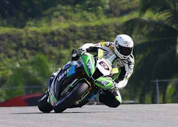 Bryan Staring macht auf der Evo-Kawasaki eine ganz gute Figur