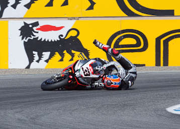 Marco Melandri verpasste durch seinen Crash einen möglichen Doppelsieg