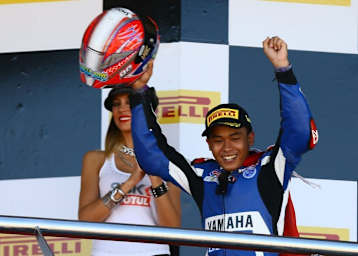 Galang Hendra ist der erste Indonesier, der ein WM-Rennen gewann