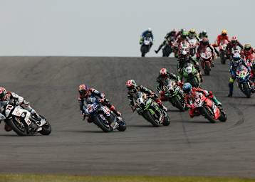 Die SBK-Rennen in Donington sind in der Regel sehr spannend 