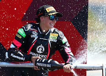 Ana Carrasco holte in Misano den ersten Saisonsieg