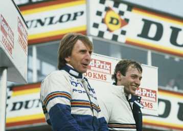 Derek Bell (vorn) zusammen mit Teamkollege Stefan Bellof beim Sieg in Silverstone 1983