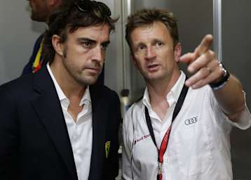 Fernando Alonso und Allan McNish 2014 in Le Mans