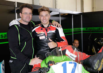 Roman Raschle (li.) mit Manou Antweiler