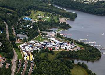 Der nordsaarländische Bostalsee ist das Herz der Rallye