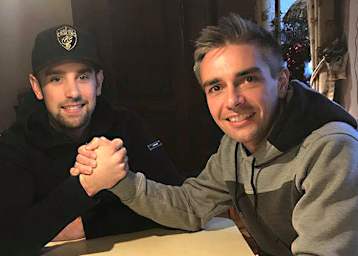 Marc Buchner mit Björn Stuppi (v.li.)