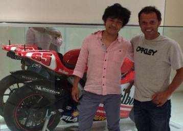 Tetsuya Harada und Loris Capirossi