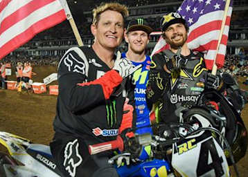 Ricky Carmichael, Joey Savatgy und Jason Anderson holten in Auckland die Nationen-Challenge