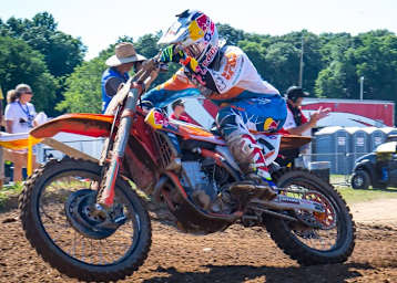 Trey Canard bei seinem letzten Rennen in Red Bud