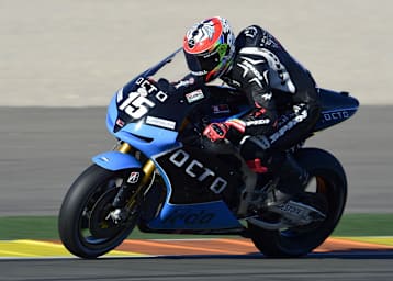 Alex De Angelis beim November-Test in Valencia auf der IodaRacing-Aprilia