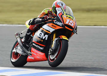 Alex De Angelis auf der Forward-Yamaha in Motegi