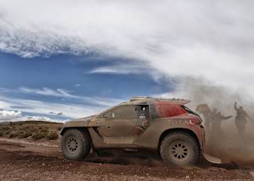 Cyril Despres 2015 im Peugeot 2008 DKR auf der Etappe von Iquique nach Uyuni