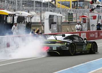 Bei Aston Martin stand während des Vortests zu den 24 Stunden von Le Mans ein Motorwechsel an