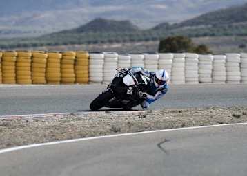 Roberto Tamburini bei Testfahrten in Almeria
