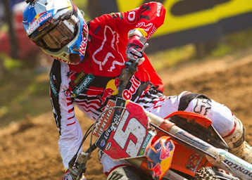 Ryan Dungey gewinnt den ersten Lauf in Red Bud