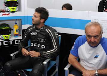 Michel Fabrizio mit Crew-Chief Gianni Sandi