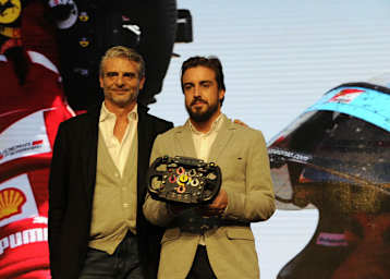Fernando Alonso: Letzter Auftritt als Ferrari-Pilot, an der Seite des neuen Teamchefs Maurizio Arrivabene