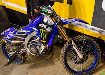 Dylan Ferrandis hat es in Atlanta schwer erwischt, seine Yamaha ist nur noch Schrott