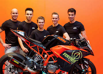 Orange passt zu den Niederlanden: Das Team KTM Fortron