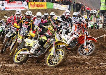 Auch Ken Roczen (vorne) fuhr schon in Frankenbach mit