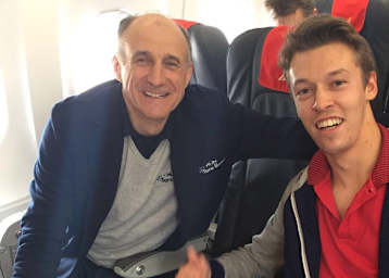 Wieder gemeinsam unterwegs: Toro Rosso-Teamchef Franz Tost und Daniil Kvyat