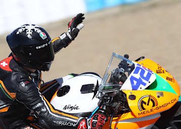 Sandro Furter auf der Kawasaki