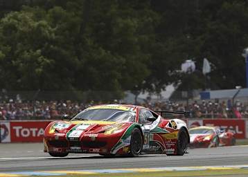 Der GTE-Pro-Klassensieger der 24h von Le Mans 2014: Ein Ferrari 458 Italia