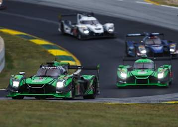 Sieger beim Petit Le Mans: Der Nissan-DPi von Brendon Hartley, Scott Sharp und Ryan Dalziel