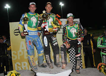 Das Podium in Teterow: Tomasz Gapinski, Andreas Jonsson und Niels-Kristian Iversen (v.l.)
