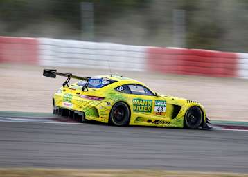 Zeigte der Konkurrenz beim ADAC GT Masters auf dem Nürburgring das Heck: Der Mercedes-AMG GT3 von Indy Dontje und Maximilian Buhk