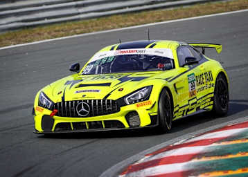 Der Mercedes-AMG GT4 von GetSpeed startet in Zandvoort von der Pole-Position