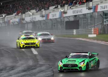 Gewinnt am Nürburgring: Der Mercedes-AMG GT4 von HP Racing