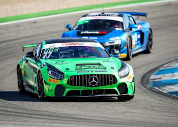 Gewinnt am Samstag in Hockenheim: Der Mercedes-AMG GT4 von HP Racing