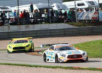 Der Mercedes-AMG GT3 von Zakspeed fuhr am Sachsenring sogar auf das Podium