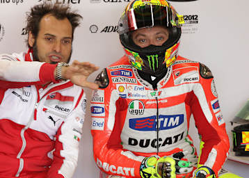 2012: Vitto Guareschi mit seinem künftigen Chef Valentino Rossi