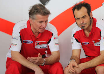 MotoGP-Projektleiter Paolo Ciabatti und Vitto Guareschi