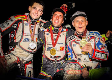 Die Top-3 der Welt: Michael Härtel, Mathieu Trésarrieu und Josef Franc (v.l.)
