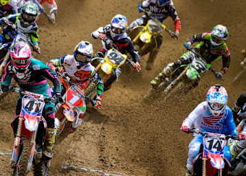 Der Start zum ersten Lauf in Hangtown