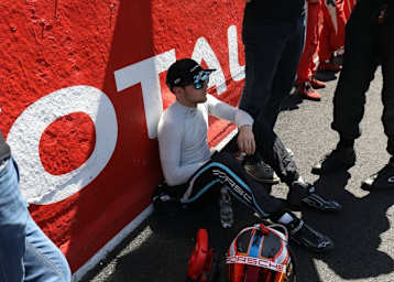 Hoch konzentriert: Marvin Dienst kurz vor dem Start zu den 24h von Le Mans