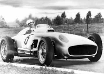 Stirling Moss 1955 beim Grand Prix der Schweiz