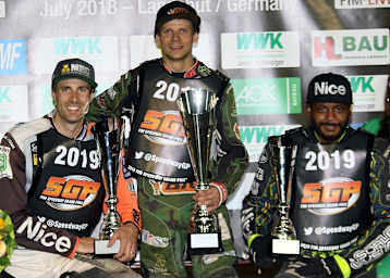 Fahren 2019 Grand Prix: Niels-Kristian Iversen, Janusz Kolodziej und Antonio Lindbäck (v.l.)