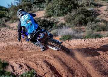 Henry Jacobi absolvierte in Riola Sardo sein erstes Rennen auf der 450er Yamaha