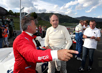 Jean Alesi und Gerhard Berger sorgten für Jubel bei den Fans