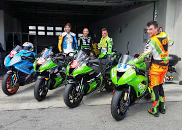 Dominik Vincon, Roman Stamm, Daniel Kartheininger und Janusch Prokop (v.il.)