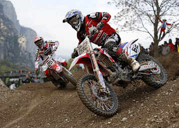 Klemen Gercar (vorne) ist ab Teutschenthal für 24MX Honda Racing unterwegs