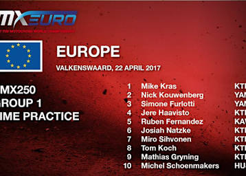 Mike Kras schaffte mit der Zweitakt-KTM die Pole-Position