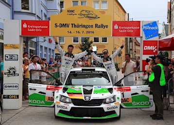 Das Skoda-Duo Chrisrtian/Kreim siegt auch in Thüringen