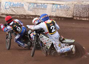 Martin Smolinski hinter Matej Kus und Przemyslaw Pawlicki 